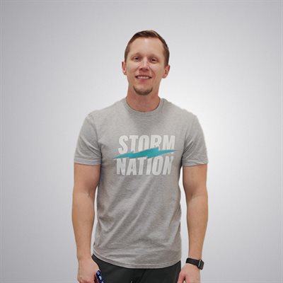 STORM NATION MENS TEE GREY